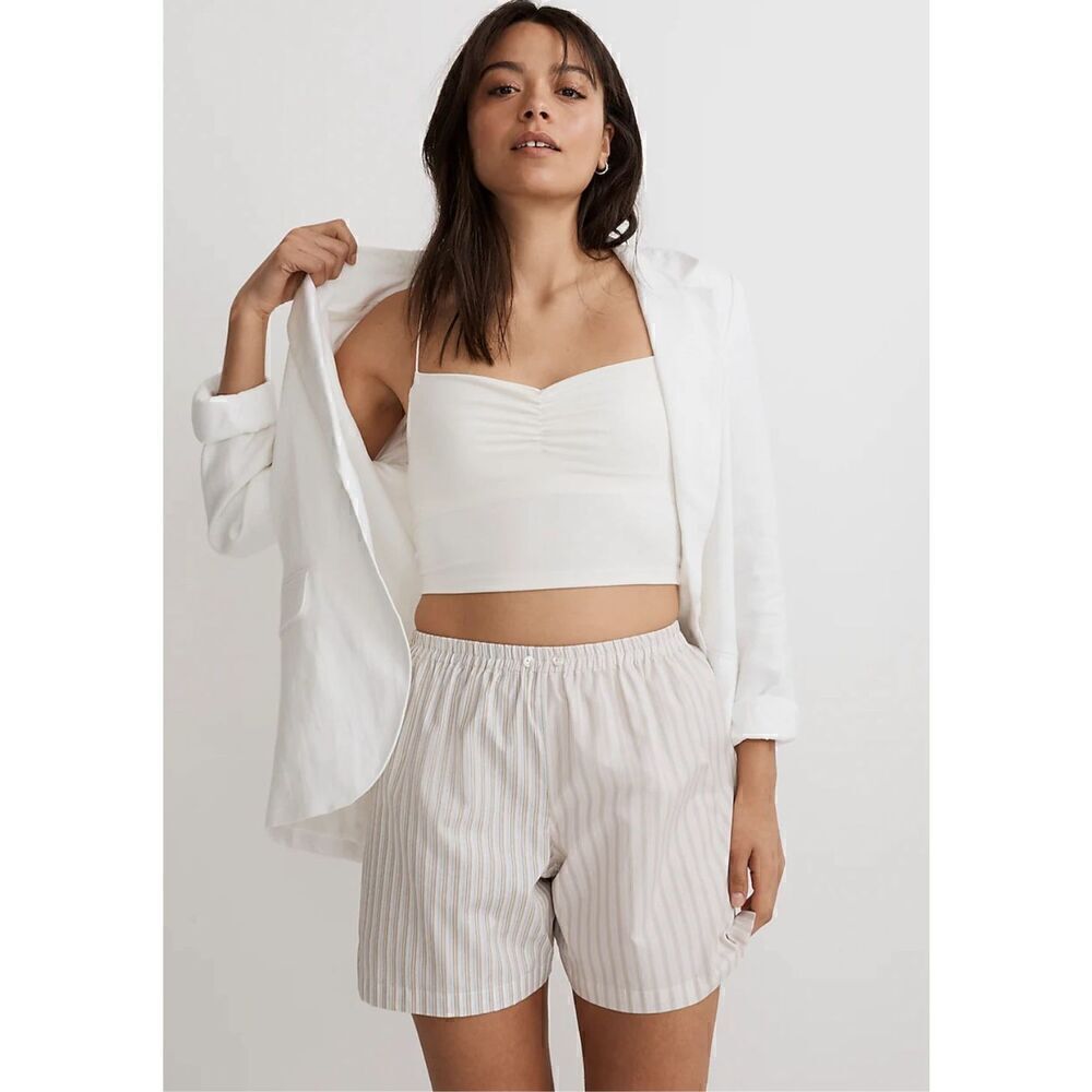 $45 Madewell Flex Sweetheart Crop Tank Top size XXS